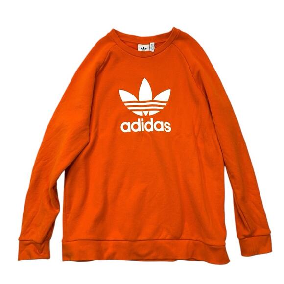 Adidas Orange Sweatshirt Men’s Size XL - Picture 1 of 9